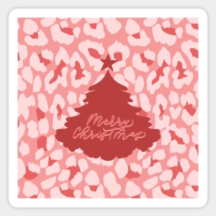 LEOPARD CHRISTMAS Sticker